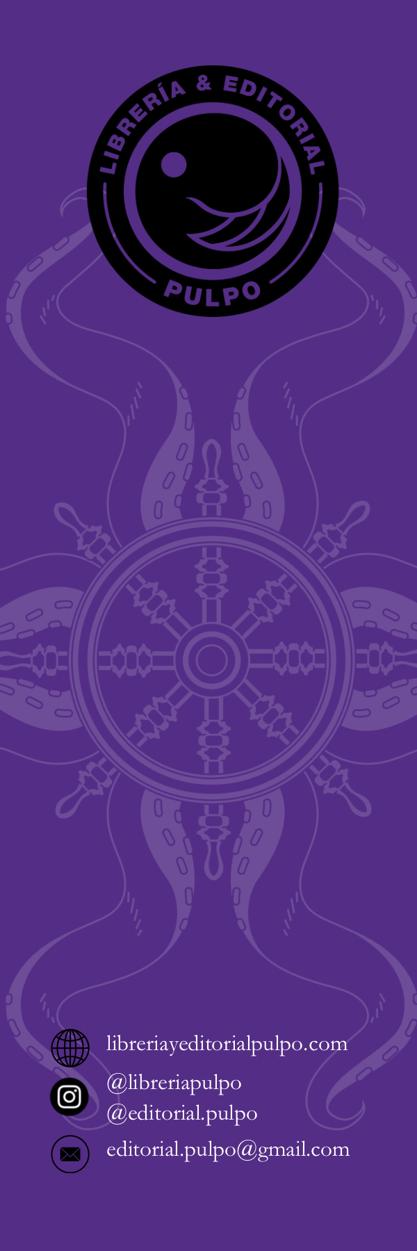 Marcador de libro reversible - Librería y Editorial Pulpo (Pre-venta)