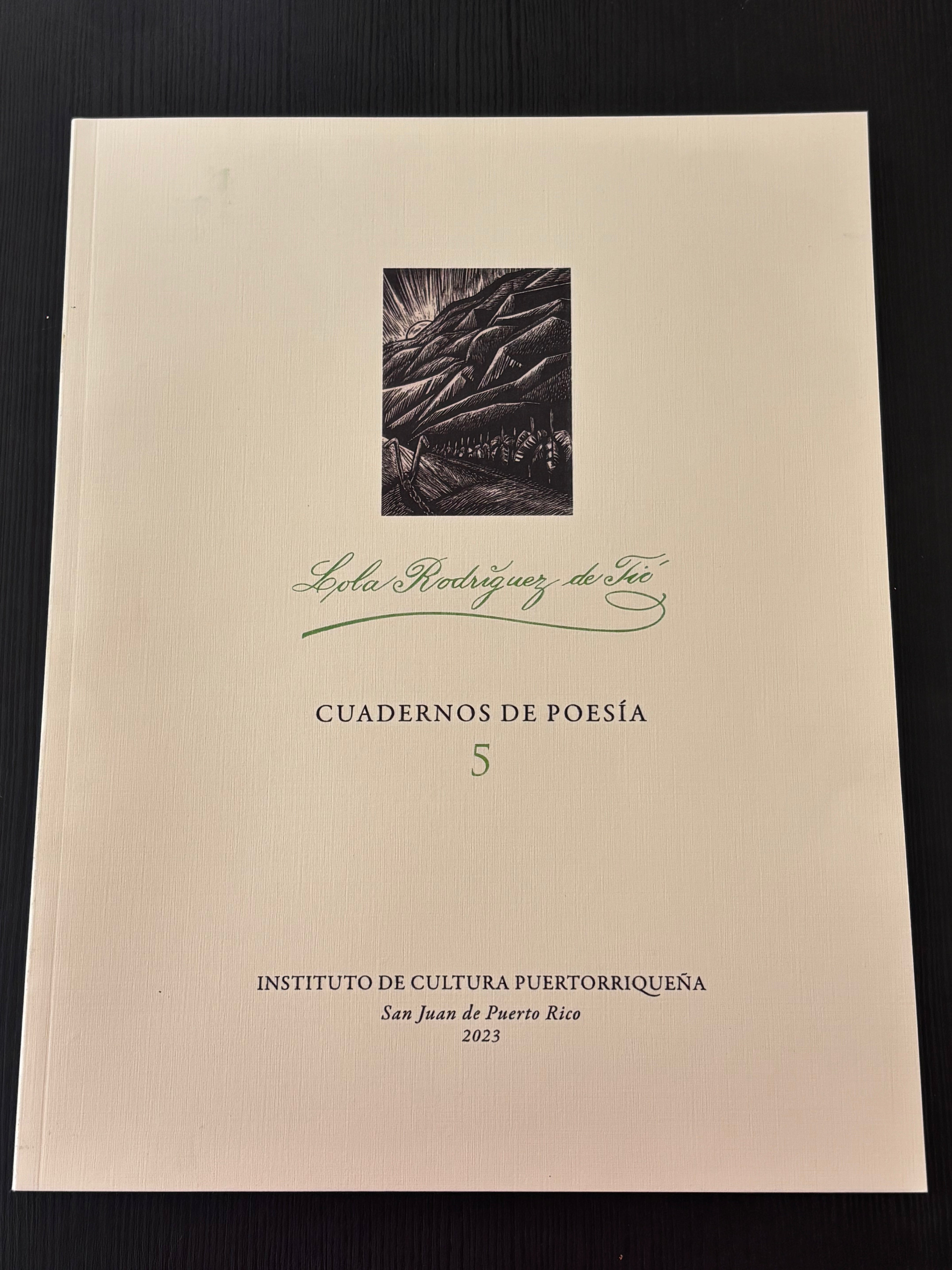 CUADERNO DE POESÍA - Lola Rodríguez de Tío