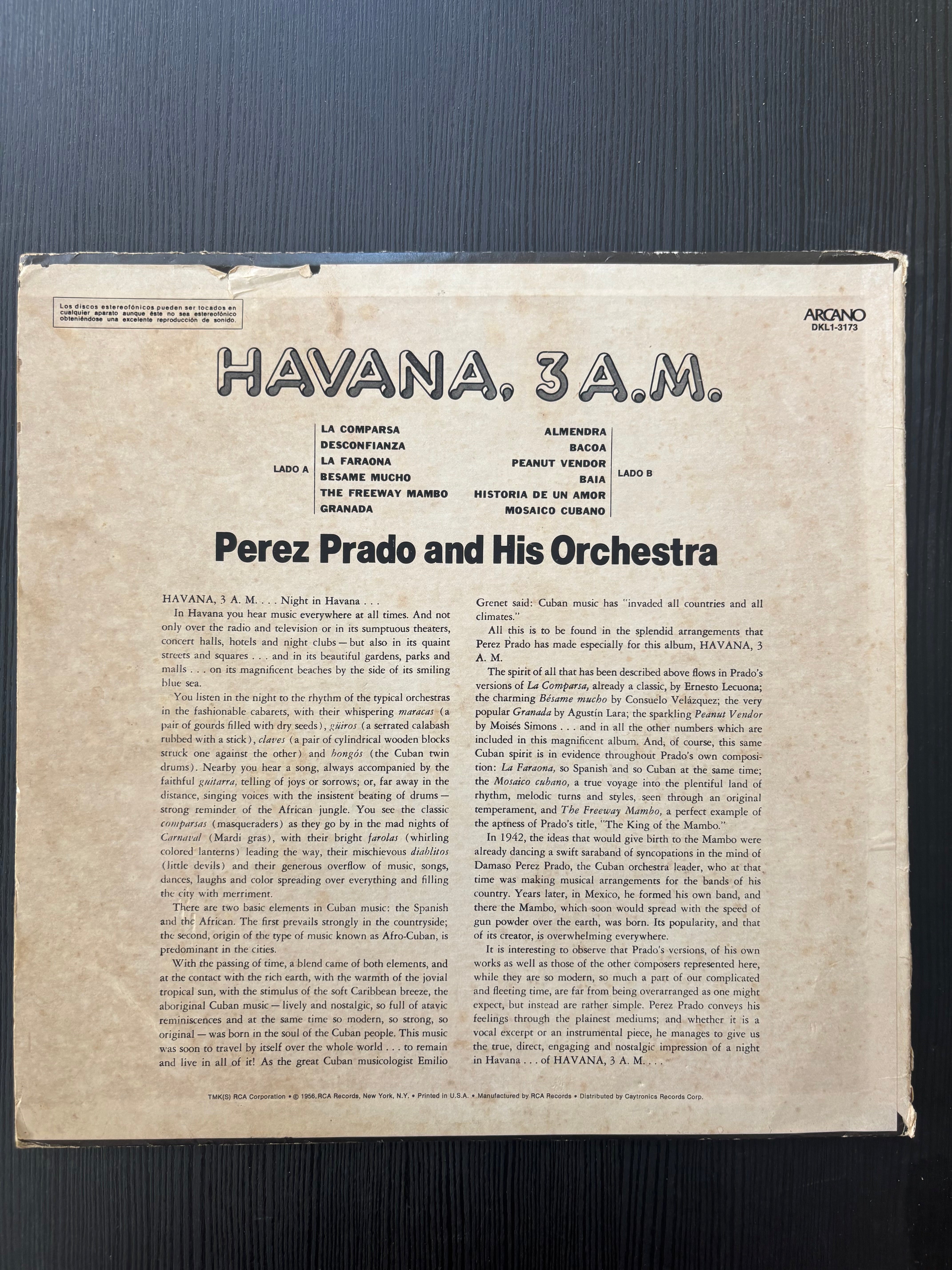 Havana, 3 A.M - Pérez Prado and his Orchestra