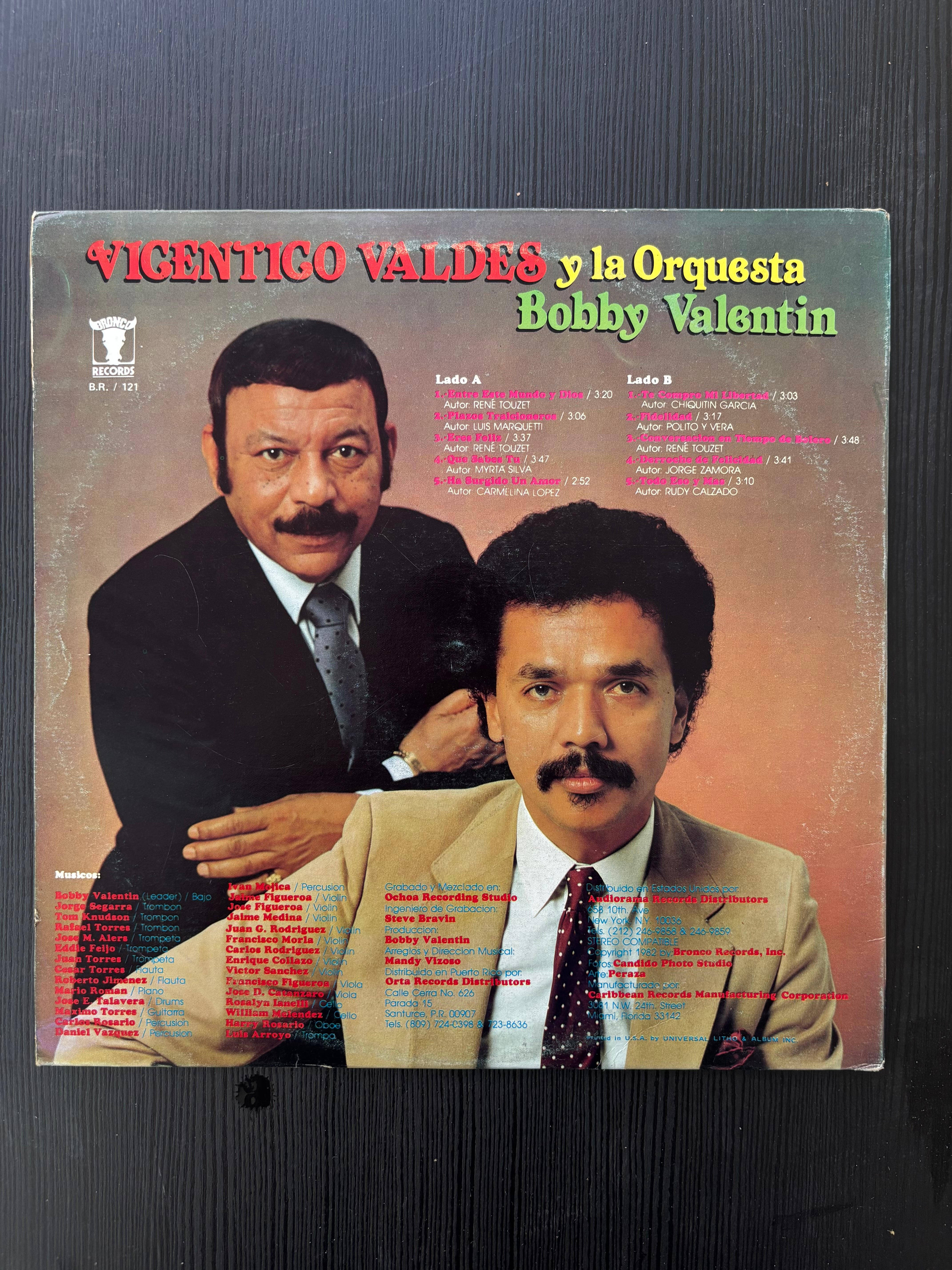 Vicentico Valdés y la Orquesta de Bobby Valentín