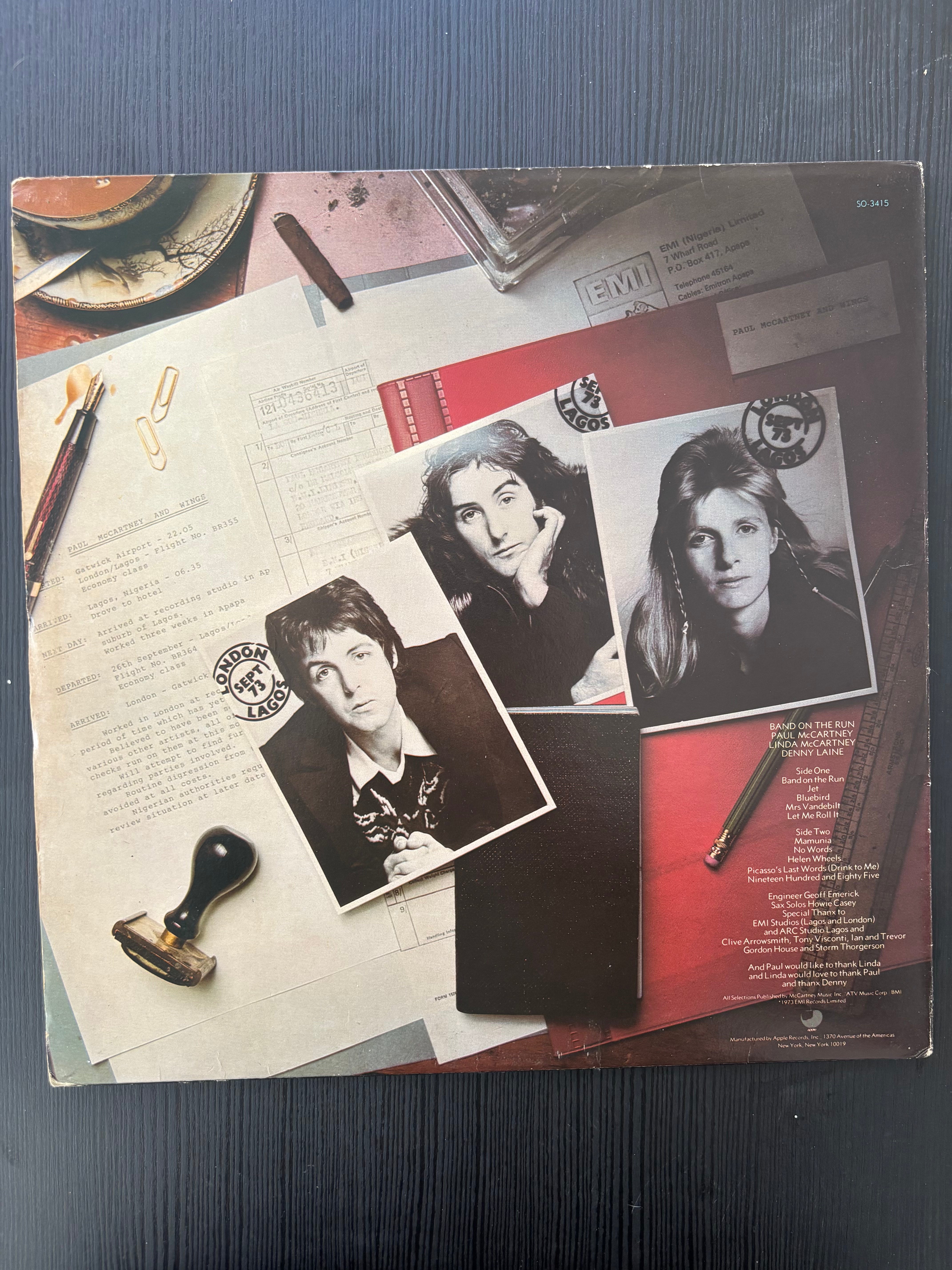 Band on the run - Paul McCartney, Linda McCartney, Denny Laine