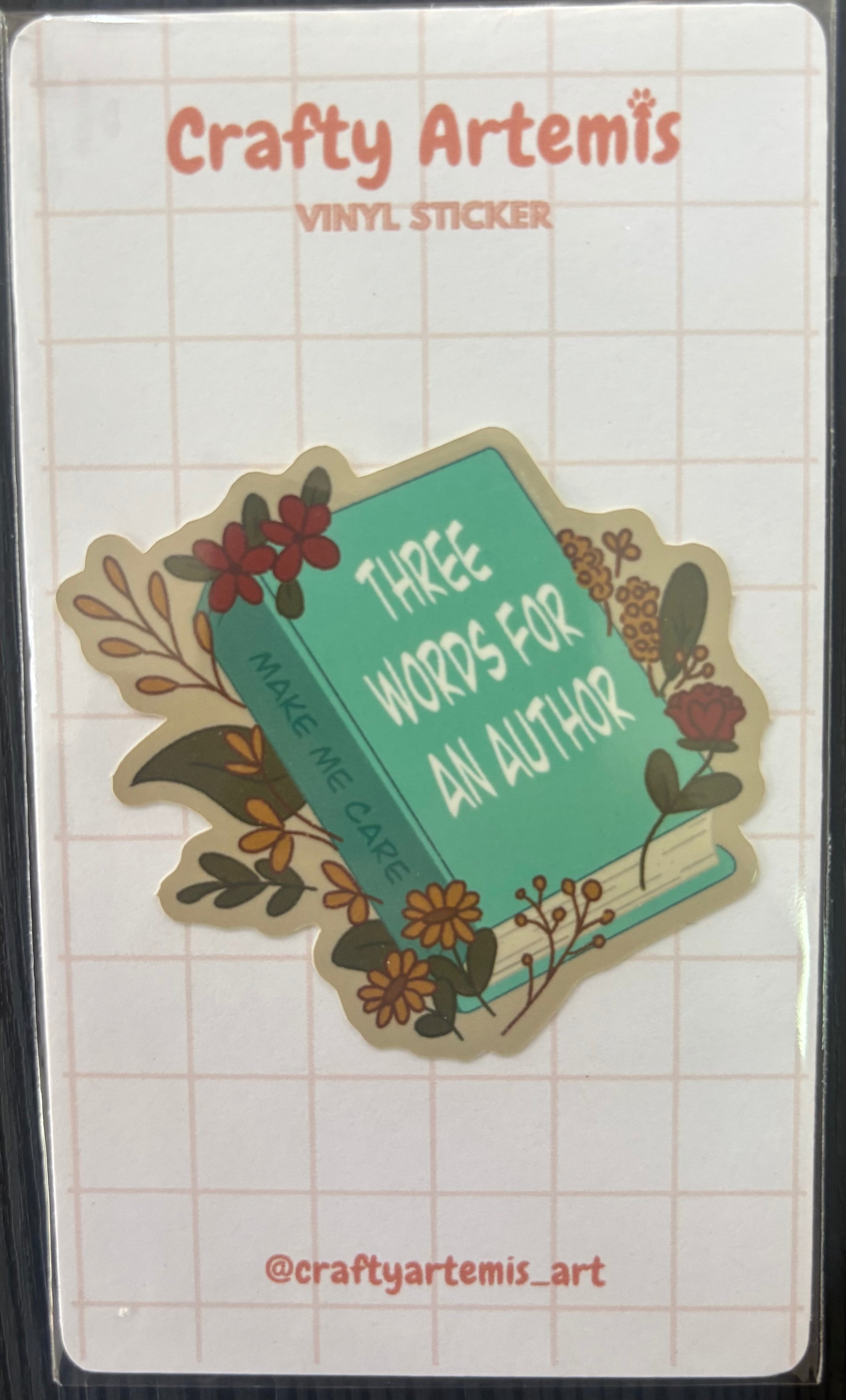 Libro con flores - Sticker