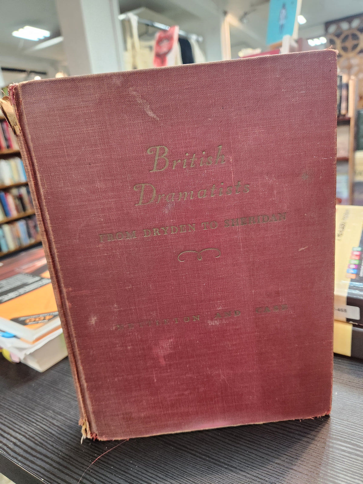 British Dramatists: From Dryden to Sheridan - Nettleton and Case